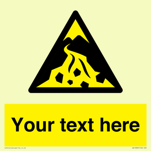 Custom Warning: Debris flow zone